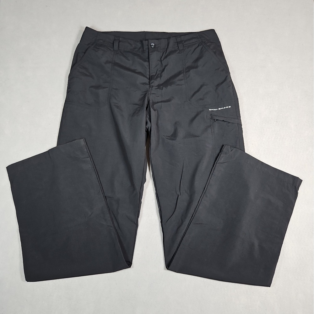 Columbia PFG Womens Black Omni Shade Convertible Fishing Pants Size 10 NWOT